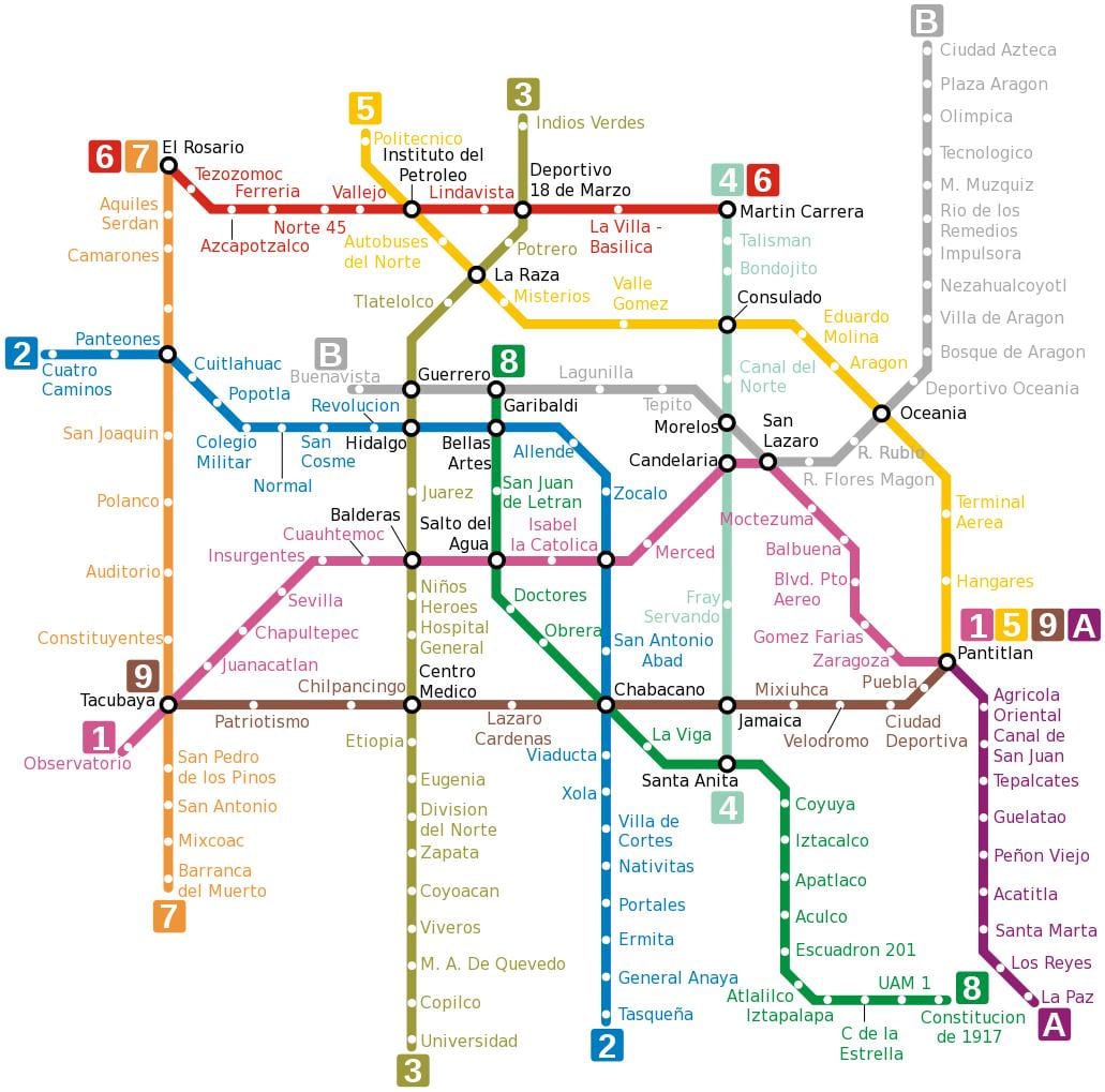 墨西哥城市管地图