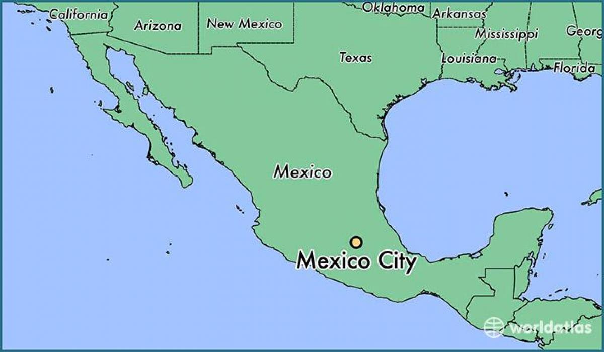 墨西哥墨西哥城的地图