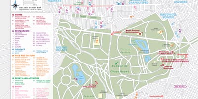 地图的波兰科墨西哥城