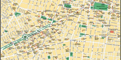 地图墨西哥的观光城市