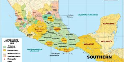 诺奇蒂特兰城，墨西哥地图